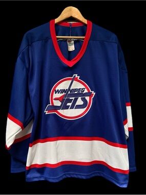 Vintage NHL 90s Winnipeg Jets Jersey sz XXL Tie Domi #20